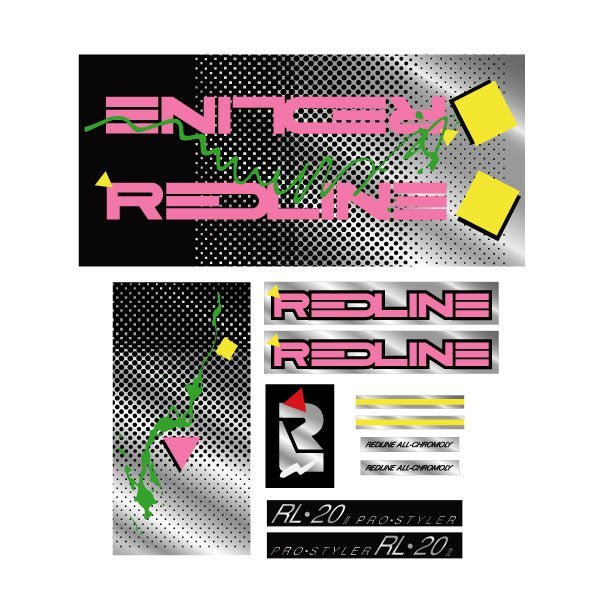 Redline - 1987 RL20II Pro Styler - Decal set - Old school bmx - Bmx Products AU