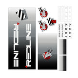 Redline - 1988 400C for Red frame Decal set - Old school bmx - Bmx Products AU