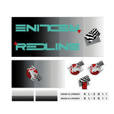 Redline - 1988 RL20II - Black grey KIWI Decal set - Old school bmx - Bmx Products AU