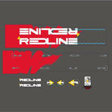 Redline - 1990 400EXL Decal set - for Grey & Red frame - Old school bmx - Bmx Products AU