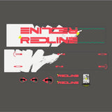 Redline - 1990 ONE THOUSAND Decal set - For Black White frame - Old school bmx - Bmx Products AU