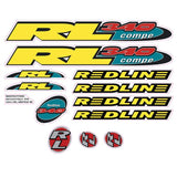 Redline - 1995 - RL340 for chrome frame - Decal set - Old school bmx - Bmx Products AU