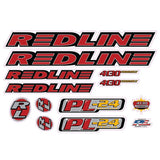 Redline - 1996 PL24 for chrome frame Decal set - Old school bmx - Bmx Products AU
