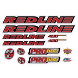 Redline - 1996 - PROLINE - For Chrome frame Decal set - Old school bmx - Bmx Products AU