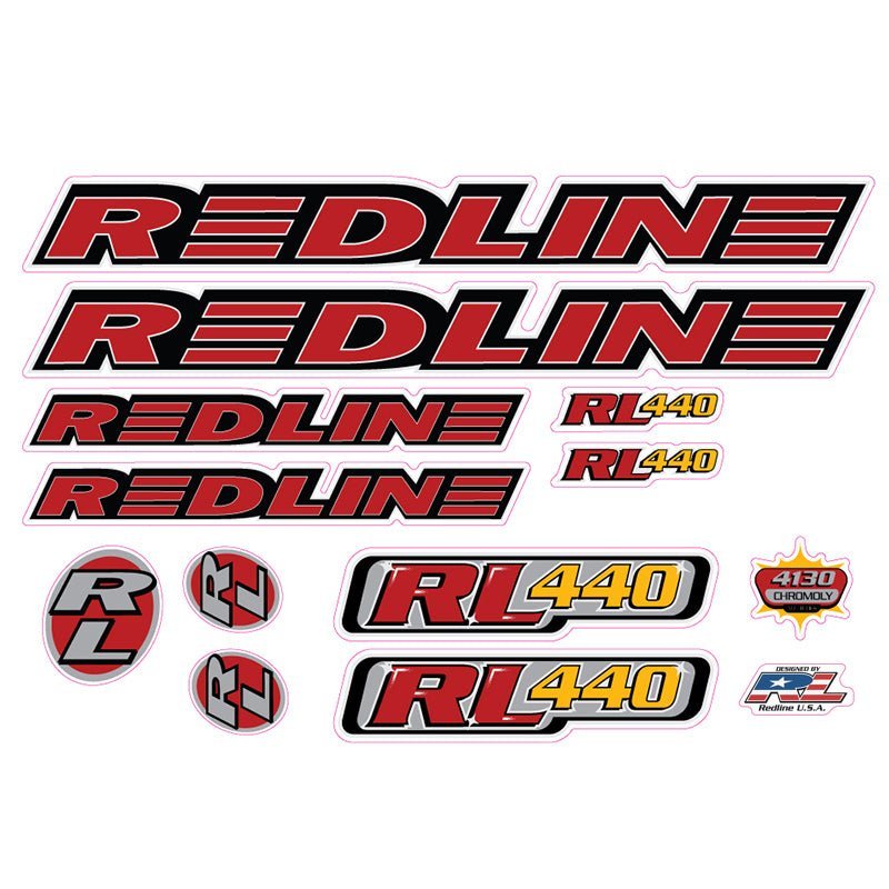 Redline - 1996 - RL440 - Decal set - Old school bmx - Bmx Products AU