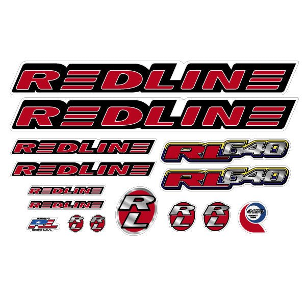 Redline - 1997 - RL640 - Decal set - Old school bmx - Bmx Products AU