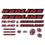 Redline - 1998 - RL440 for chrome frame - Decal set - Old school bmx - Bmx Products AU