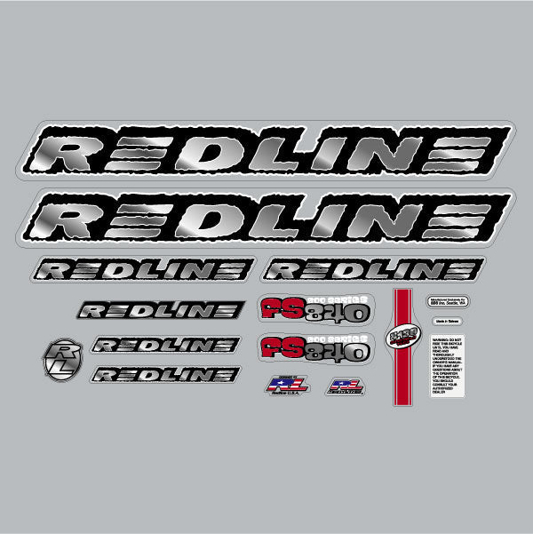 Redline - 1999 - FS840 for Blue frame - Decal set - Old school bmx - Bmx Products AU