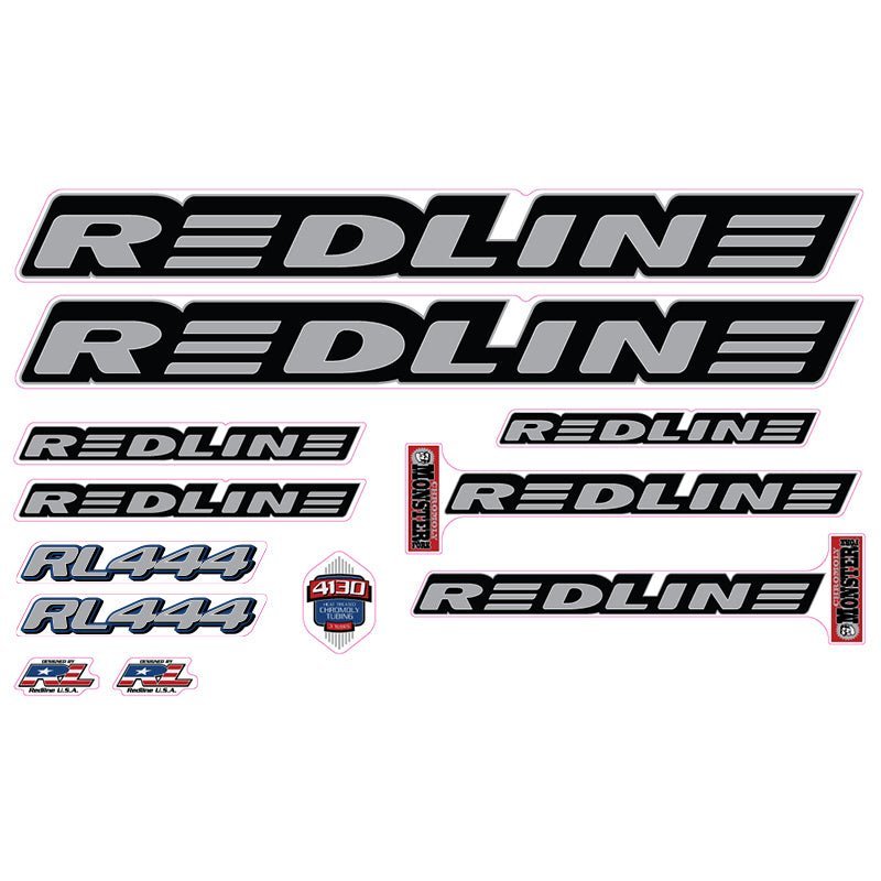 Redline - 1999 - RL444 for painted frame - Decal set - Old school bmx - Bmx Products AU