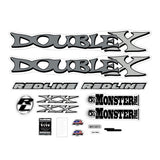 Redline - 2000 - Double X - Decal set for Light blue frame - Bmx Products AU