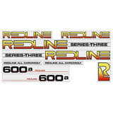 Redline - 600A - BLACK - Series 3 decal set - Old school bmx - Bmx Products AU