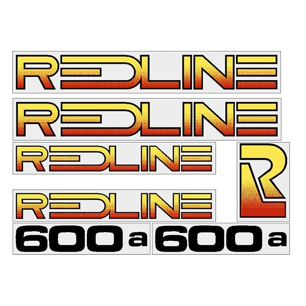 Redline - 600A decal set - Old school bmx - Bmx Products AU