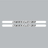 Redline - 90'S Flight crank decal set - WHITE - BLACK - Old school bmx - Bmx Products AU