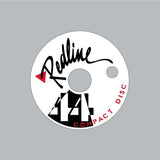 Redline - Compact Disc 80's WHITE chainwheel decal - Old school bmx - Bmx Products AU