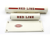 Redline - Gen 1 Straight bar vinyl pad set white - old school bmx - Bmx Products AU