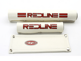 Redline - Gen 2 Straight bar vinyl pad set white - old school bmx - Bmx Products AU