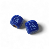 Redline - R Logo Dice Tire Valve Caps (Pair) - Dark BLUE - old school bmx - Bmx Products AU