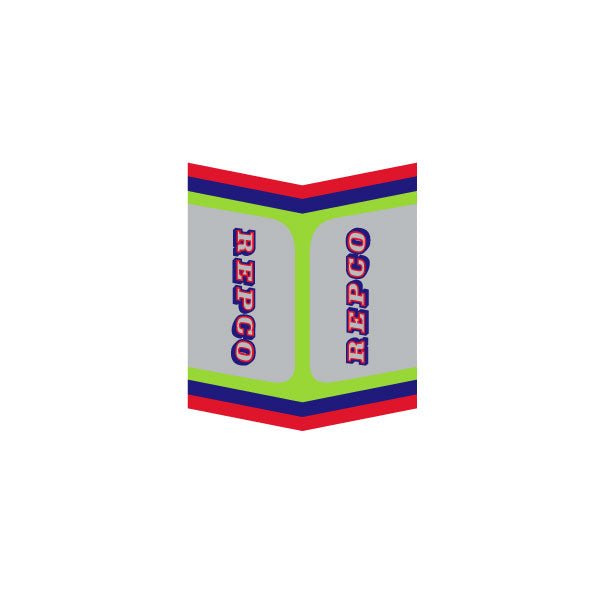 Repco - Green Downtube decal - Bmx Products AU
