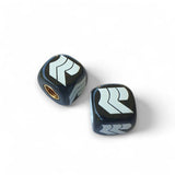 Robinson - R Logo Dice Tire Valve Caps (Pair) - BLACK - old school bmx - Bmx Products AU