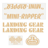 SE Racing - 80'S Mini Ripper decal set in tan - Old school bmx - Bmx Products AU