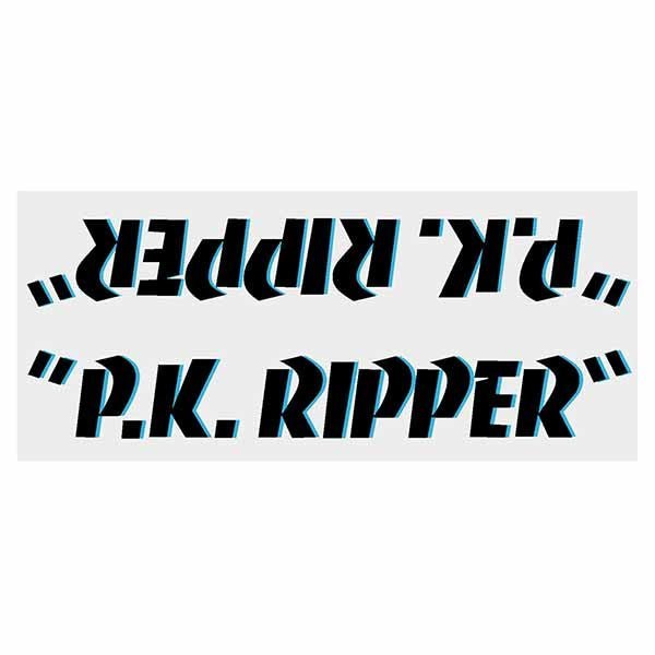SE Racing - 80'S PK Ripper down tube decal - BLACK with Blue Shadow - Old school bmx - Bmx Products AU