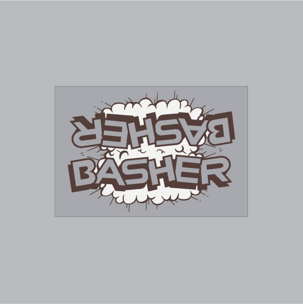 SE Racing - Basher CLOUD Downtube decal in brown - Old school bmx - Bmx Products AU