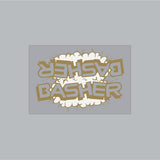 SE Racing - Basher CLOUD Downtube decal in Gold - Old school bmx - Bmx Products AU