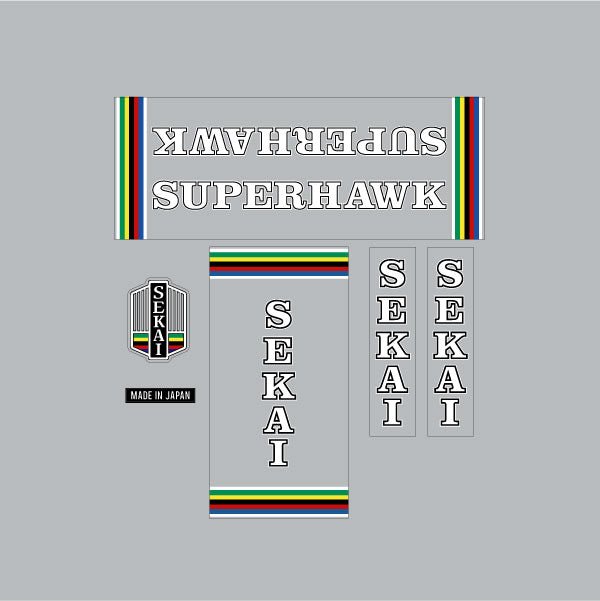 Sekai BMX - Superhawk decal set - Old School BMX - Bmx Products AU