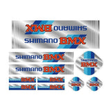 Shimano BMX Chrome custom color decal set - old school bmx - Bmx Products AU