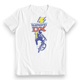 Shimano - DX White - Old school bmx Mens T-Shirt - Bmx Products AU