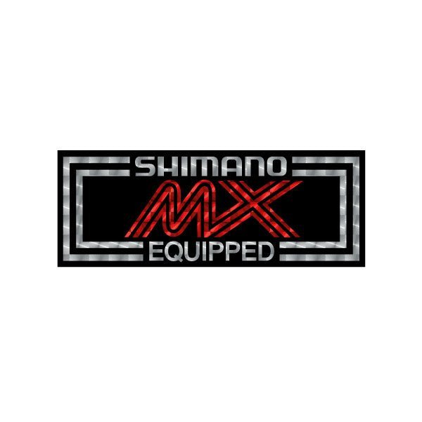 Shimano MX - Black Red - Prism decal - old school bmx - Bmx Products AU