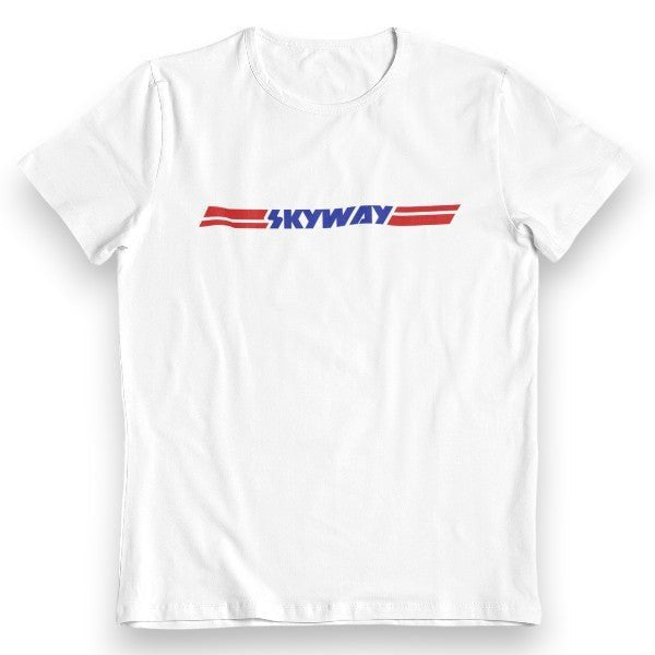 Skyway - TA logo on White - Old school bmx Mens T-Shirt - Bmx Products AU