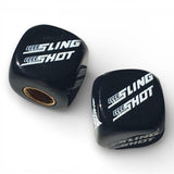 Sling Shot - Logo Dice Tire Valve Caps (Pair) - BLACK - old school bmx - Bmx Products AU