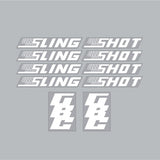 Slingshot - WHITE with GBC Headtube decal on clear decal set - Old school bmx - Bmx Products AU