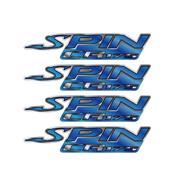 Spin Wheels - CR175 Rim decal set - old schol bmx - Bmx Products AU