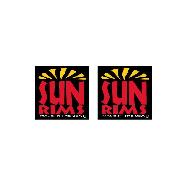SUN - Rims square decals - old school bmx - Bmx Products AU