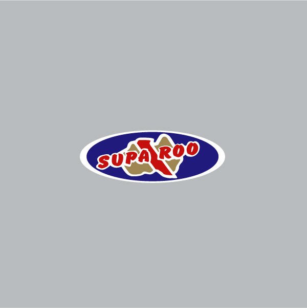 Suparoo - Bar and post decal oval australia - old school bmx - Bmx Products AU