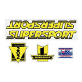 SuperSport - 202 Yellow & Black decal set - old school bmx - Bmx Products AU