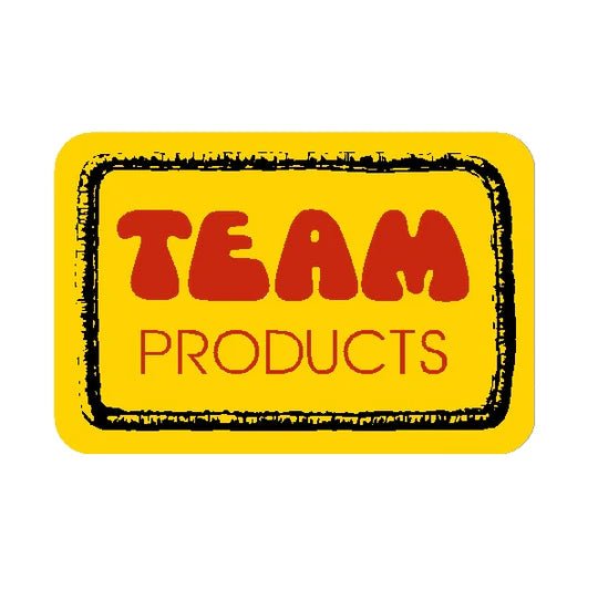 TEAM PRODUCTS - Yellow Red plate decal - old school bmx - Bmx Products AU