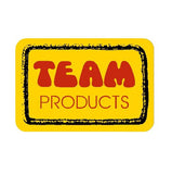 TEAM PRODUCTS - Yellow Red plate decal - old school bmx - Bmx Products AU