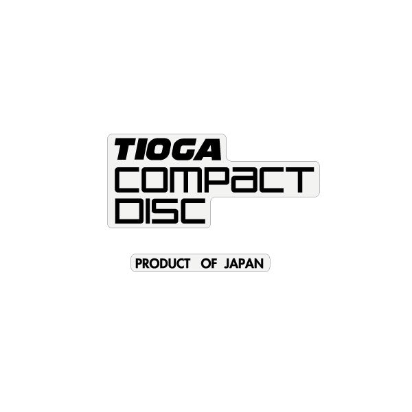 Tioga - Compact Disc black decal - Old school bmx - Bmx Products AU