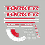 Torker - 1988 Bragg Freestyle decal set for Black frame - old school bmx - Bmx Products AU
