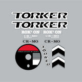 Torker - 1988 Rok' On Freestyle decal set for Chrome frame - old school bmx - Bmx Products AU
