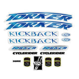 Torker - 1996 Kickback decal set - old school bmx - Bmx Products AU