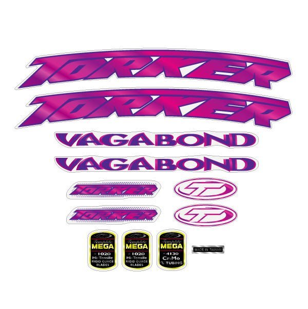 Torker - 1997 Vagabond decal set - old school bmx - Bmx Products AU