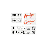 UKAI 48 Equalizer rim decals - Old school bmx - Bmx Products AU