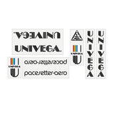 Univega - Pacesetter Aero Black on clear decal set - old school bmx - Bmx Products AU