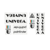 Univega - Pathfinder clear decal set - old school bmx - Bmx Products AU