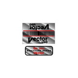 Vector - Chrome Bob Haro bar decals - old school bmx - Bmx Products AU