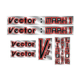 Vector - Mark 1 - Chrome decal set - old school bmx - Bmx Products AU